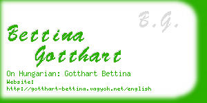 bettina gotthart business card